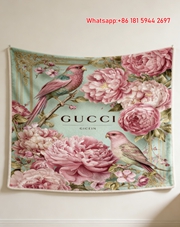 Blush & Mint Parrot Tapestry Gucci Blush Parrot throw Blanket IMG_2769